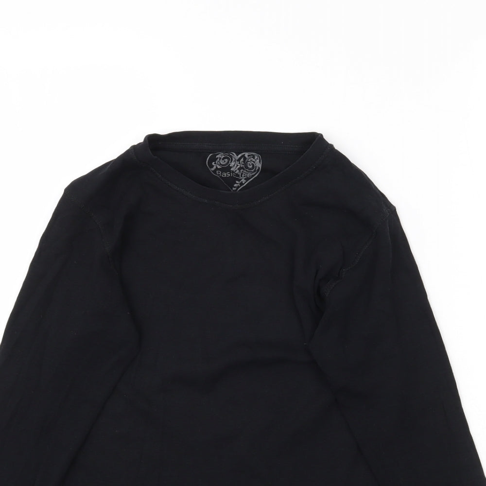 Basic Tee Womens Black   Basic T-Shirt Size M