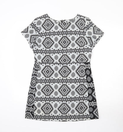 Preworn Womens Grey Geometric  Mini  Size L