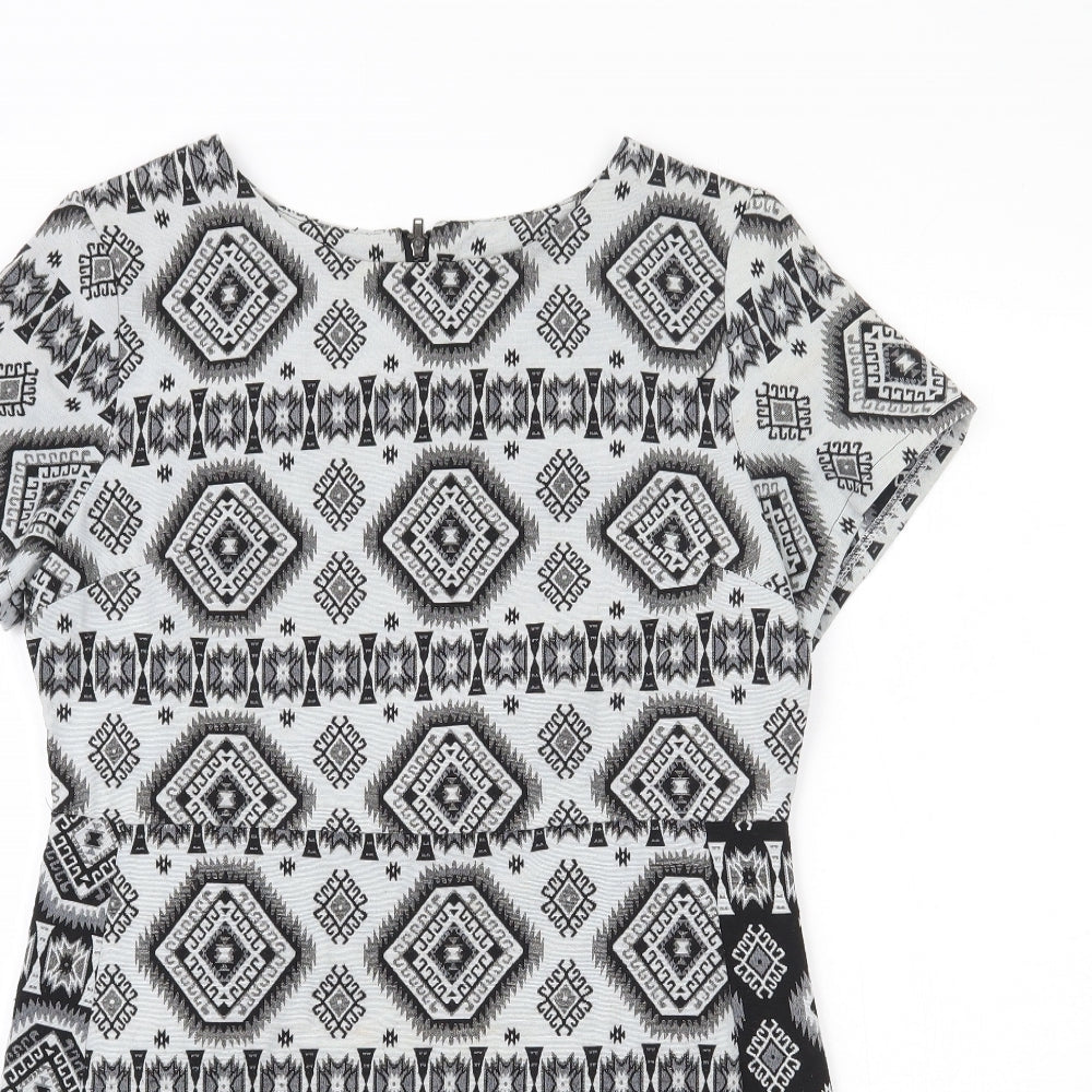 Preworn Womens Grey Geometric  Mini  Size L