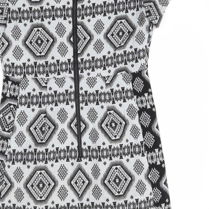 Preworn Womens Grey Geometric  Mini  Size L