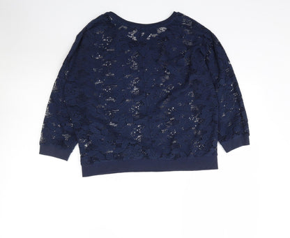 Womens UK Size 10 Atmosphere Blue Pullover Jumper