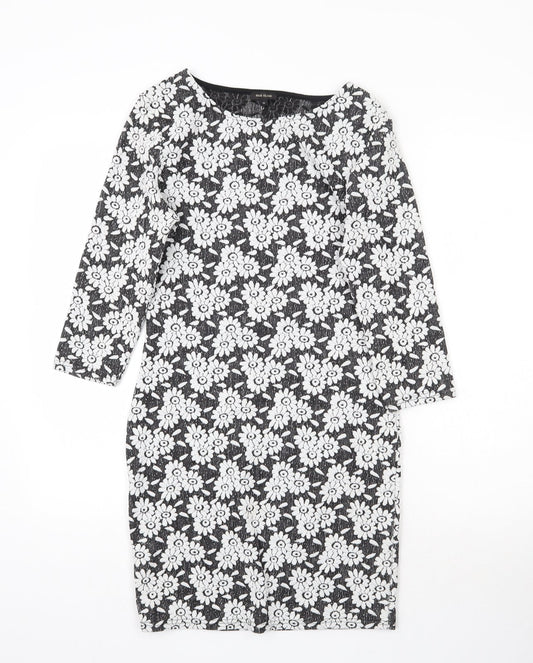 River Island Womens Black Floral  Mini  Size 10