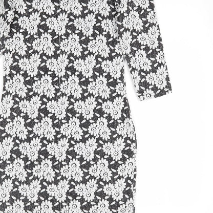 River Island Womens Black Floral  Mini  Size 10