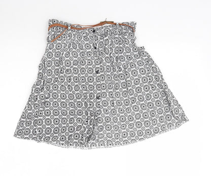 Atmosphere Womens Multicoloured Geometric  A-Line Skirt Size 6