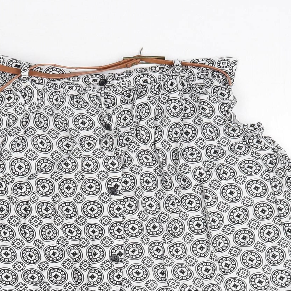 Atmosphere Womens Multicoloured Geometric  A-Line Skirt Size 6
