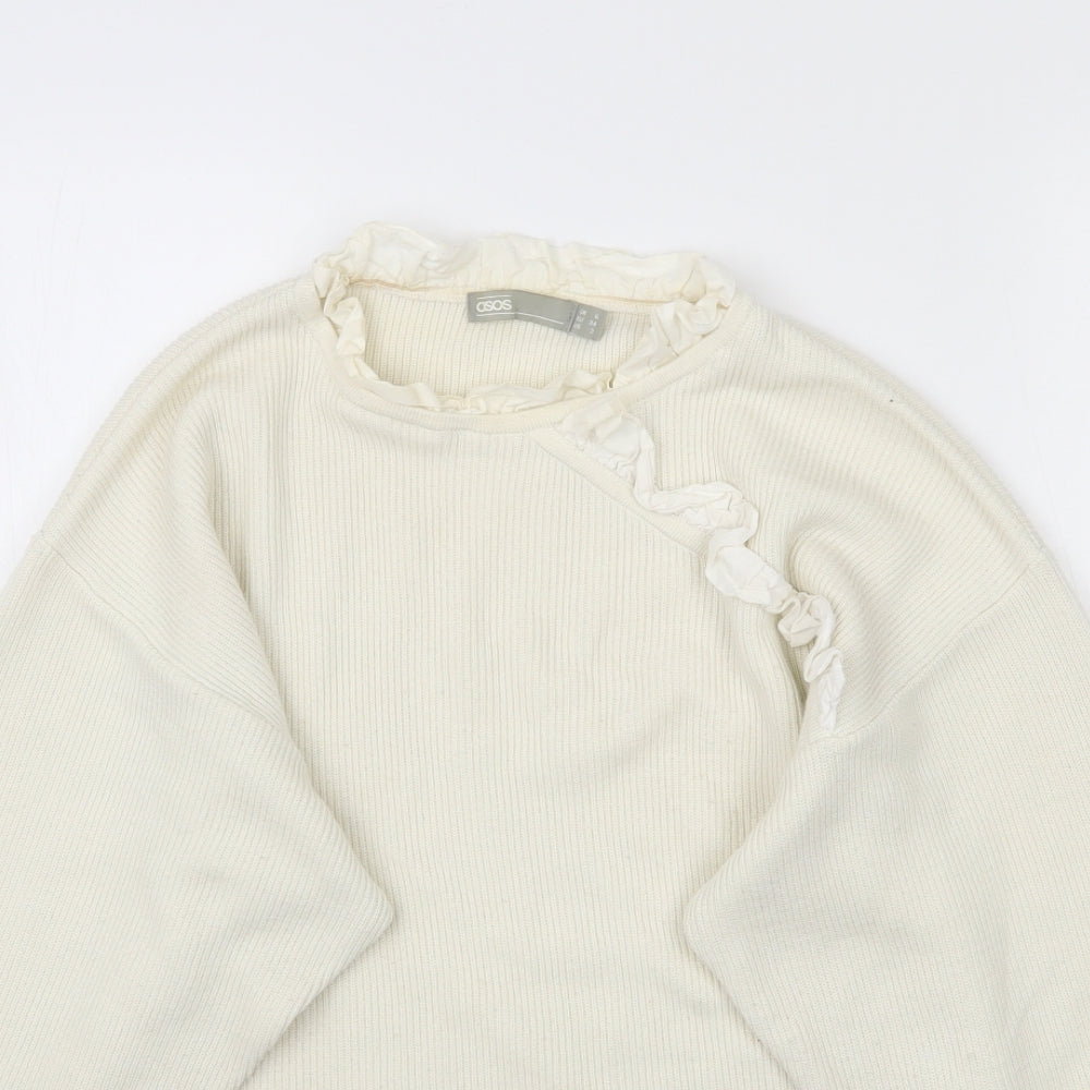 Womens UK Size 6 ASOS Ivory Pullover Jumper