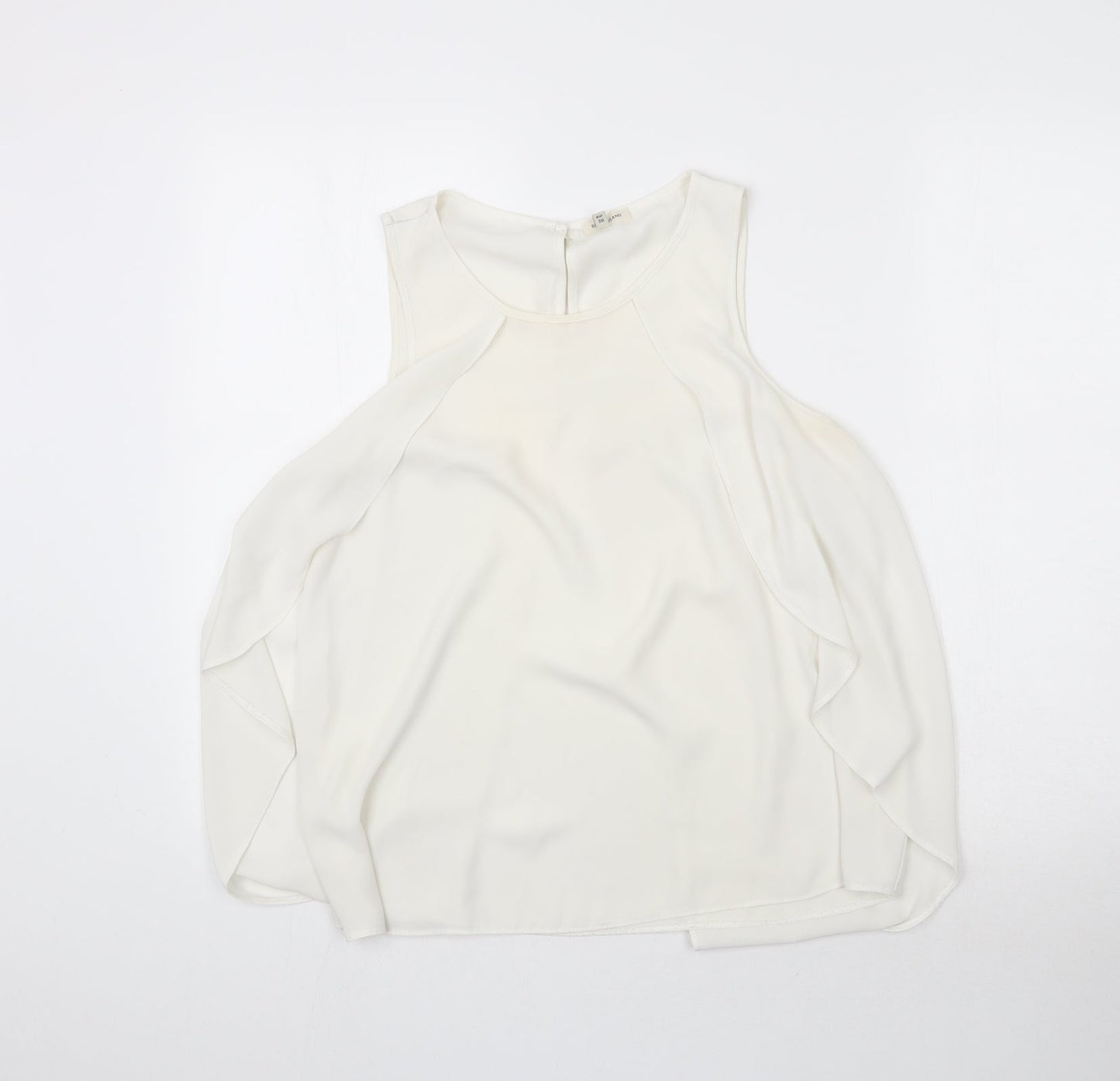 Womens UK Size 10 River Island White Basic Blouse