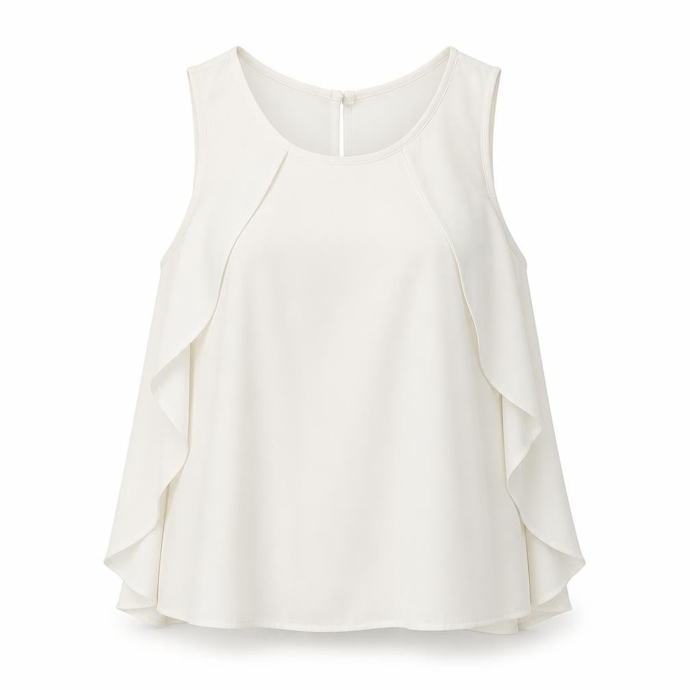Womens UK Size 10 River Island White Basic Blouse