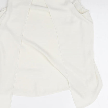 Womens UK Size 10 River Island White Basic Blouse