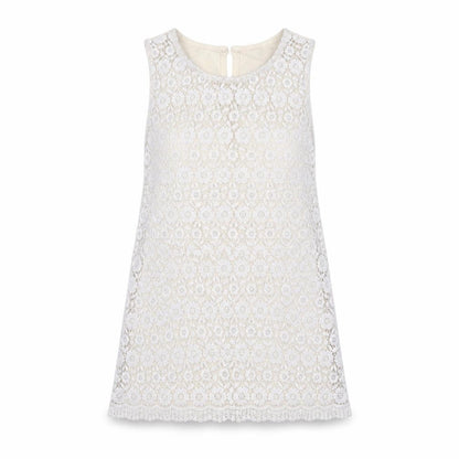 Womens UK Size 8 New Look White Basic Blouse