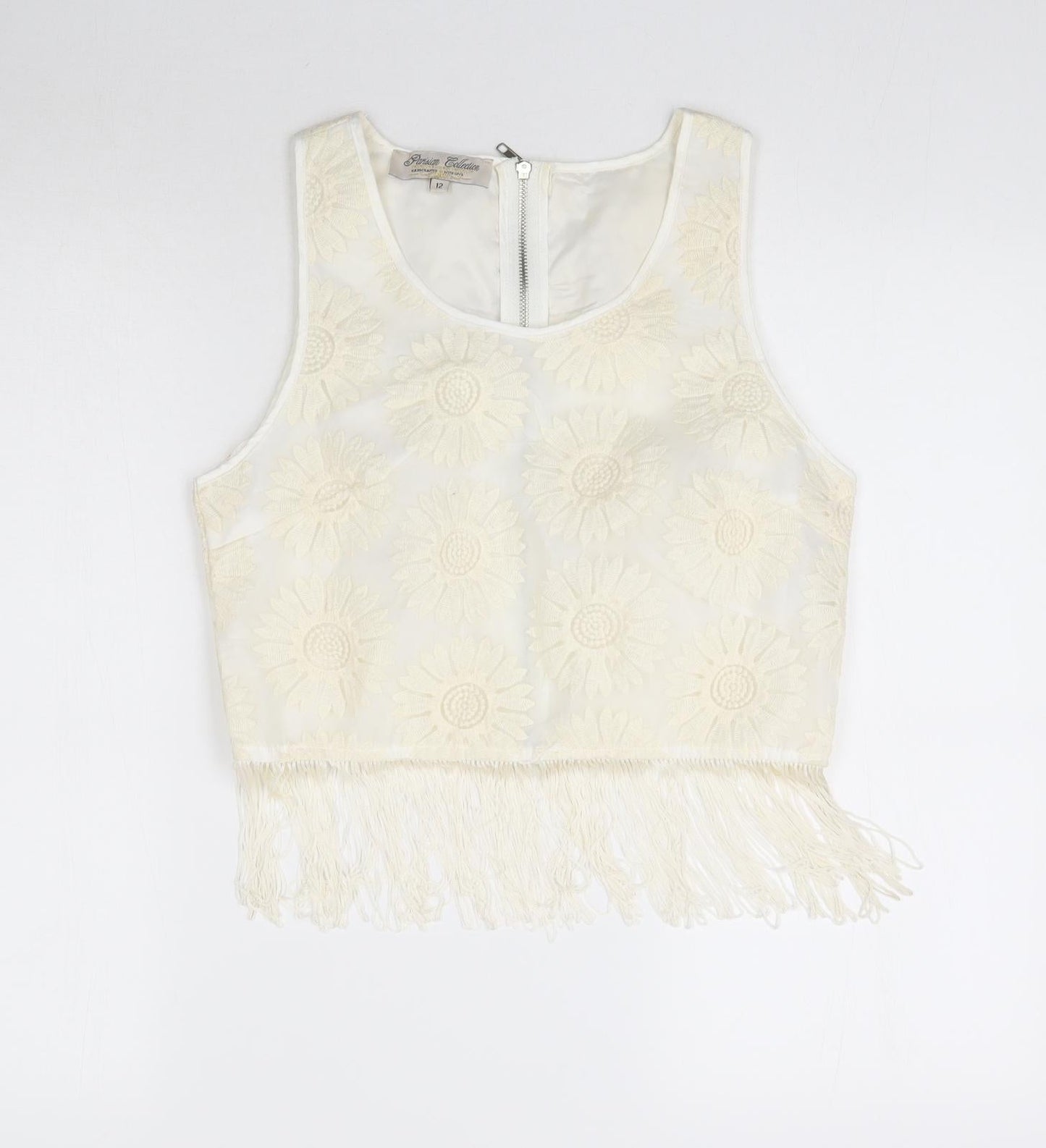 Parisian Womens Ivory   Basic Blouse Size 12