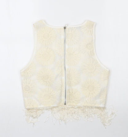 Parisian Womens Ivory   Basic Blouse Size 12