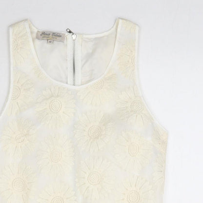 Parisian Womens Ivory   Basic Blouse Size 12