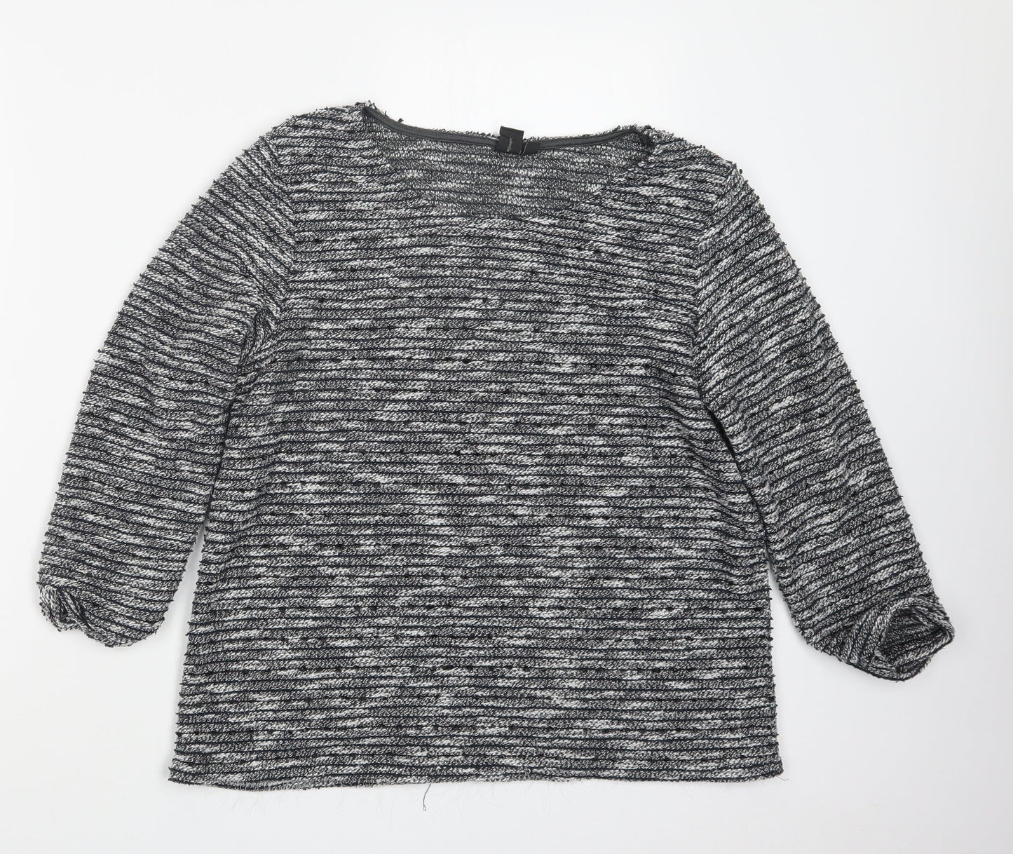 Womens UK Size 12 Izabel London Black Pullover Jumper