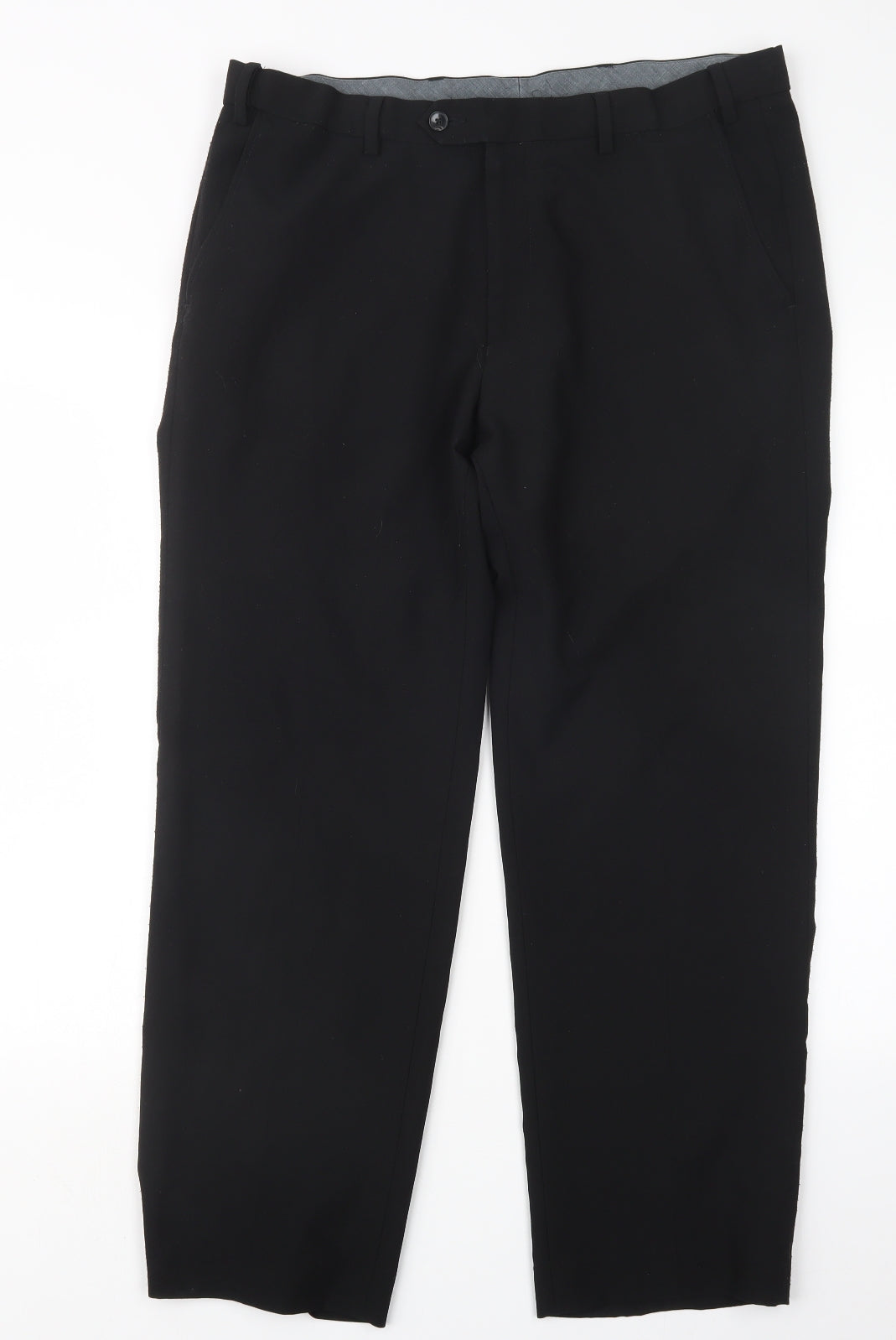 Marks and Spencer Mens Black   Trousers  Size 35 in L27 in