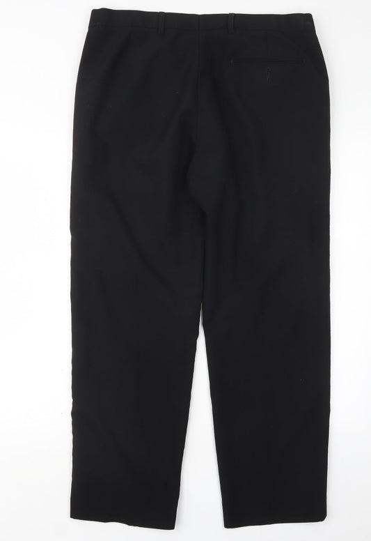 Marks and Spencer Mens Black   Trousers  Size 35 in L27 in