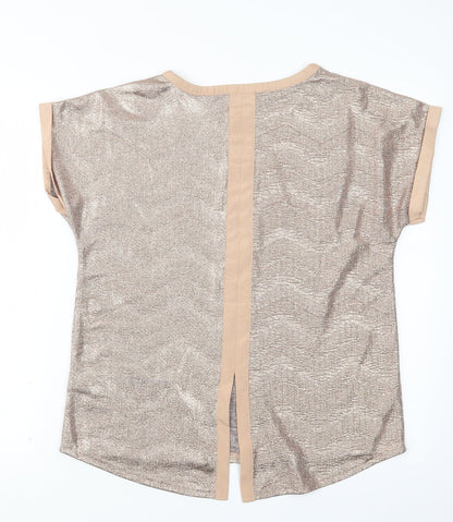 Womens UK Size S Oasis Pink Basic Blouse