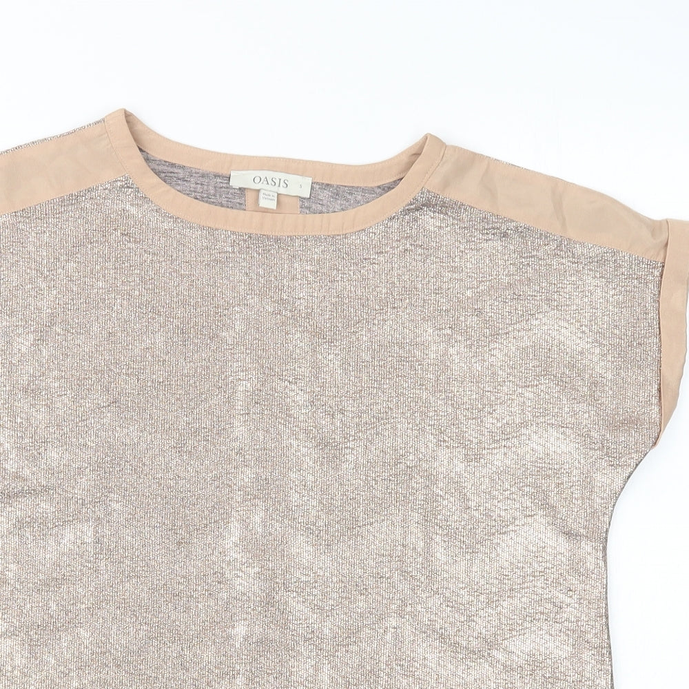 Womens UK Size S Oasis Pink Basic Blouse