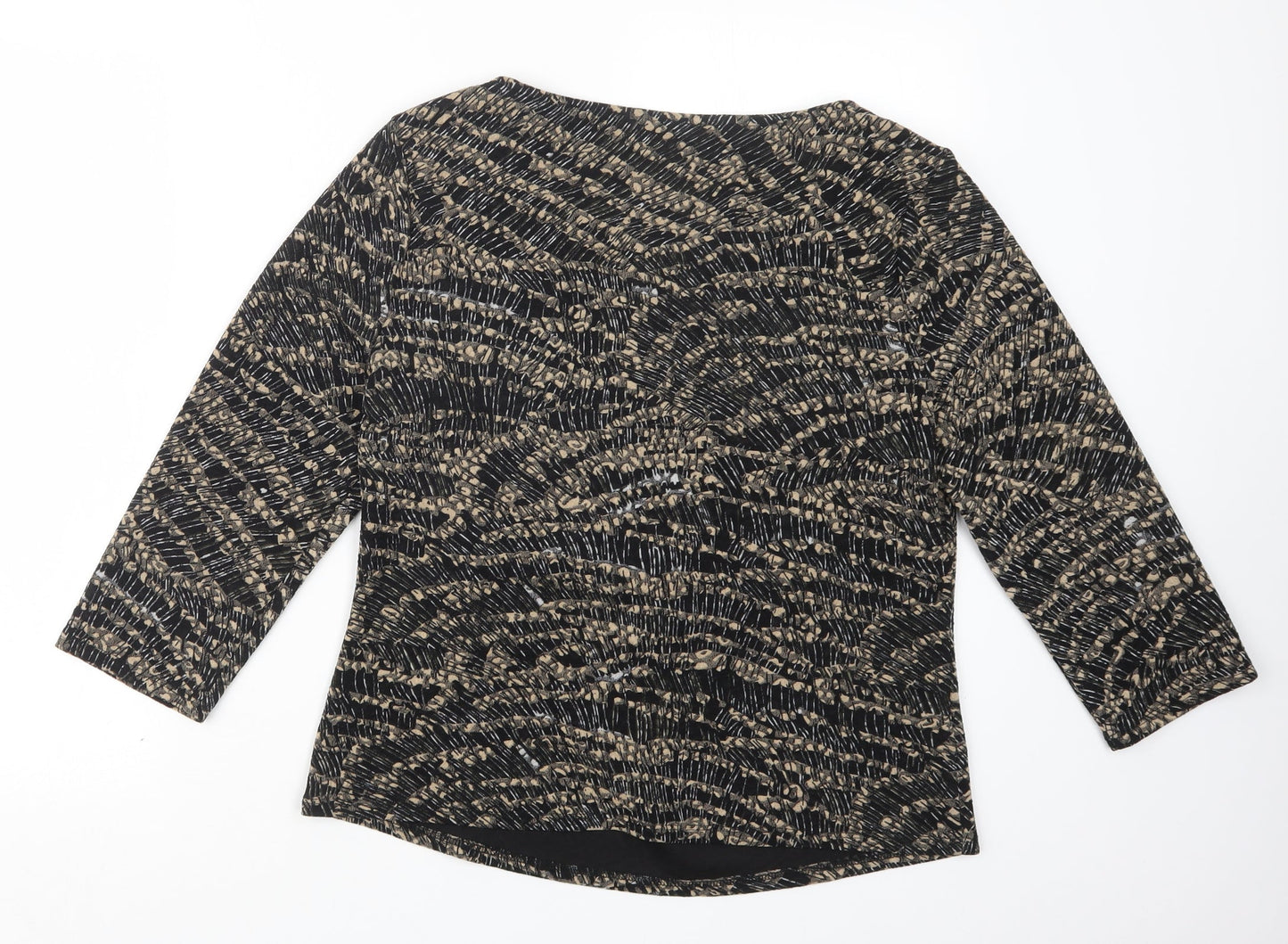 Womens UK Size L cc Black Basic Blouse