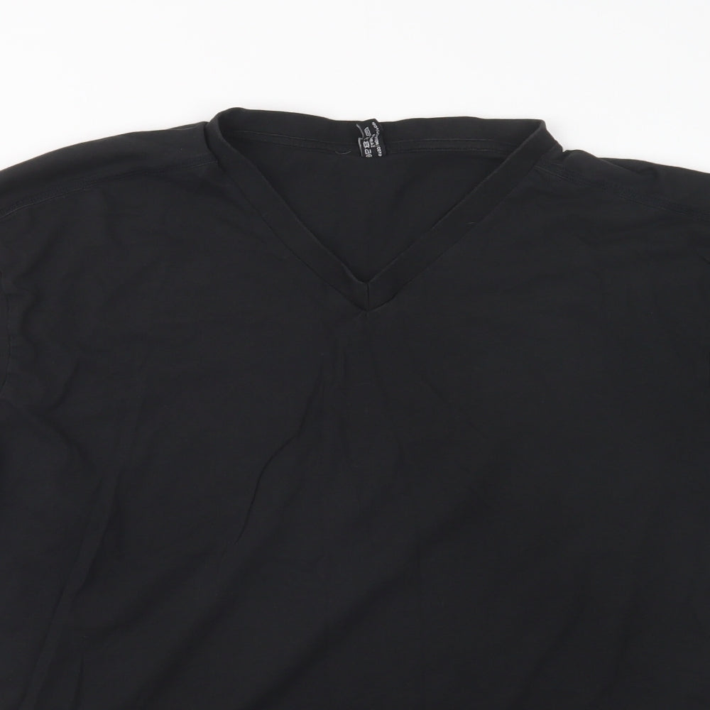 Womens UK Size 3XL Donnay Black Basic T-Shirt
