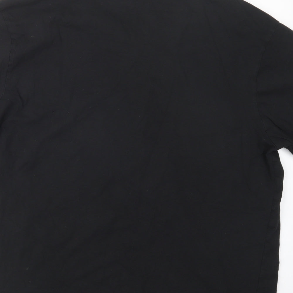 Womens UK Size 3XL Donnay Black Basic T-Shirt