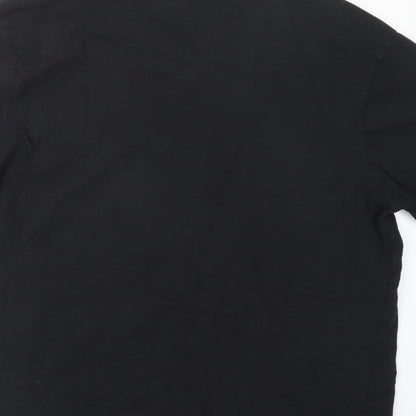Womens UK Size 3XL Donnay Black Basic T-Shirt