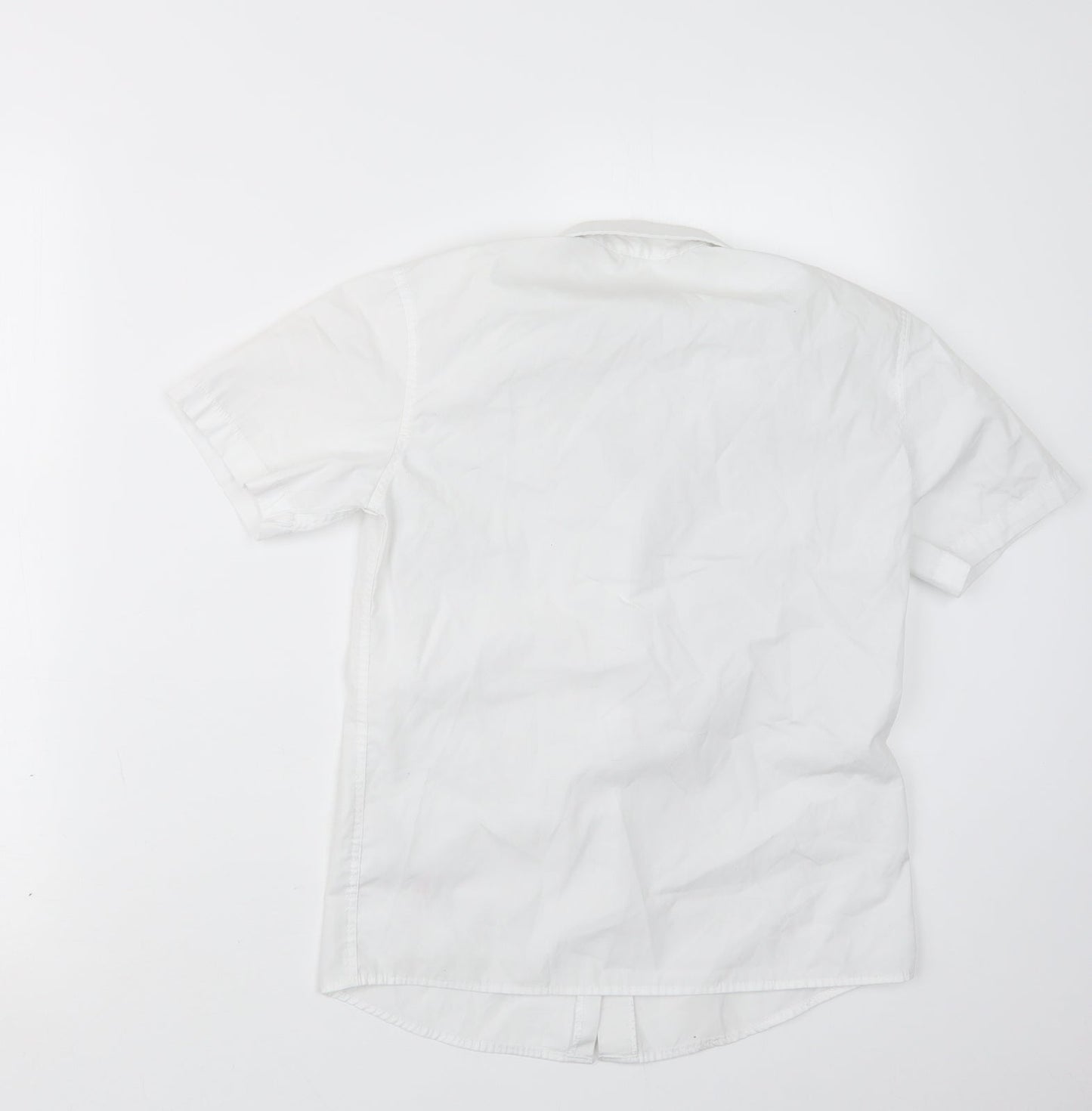 Lily & Dan Girls White   Basic Button-Up Size 9-10 Years