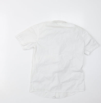 Lily & Dan Girls White   Basic Button-Up Size 9-10 Years