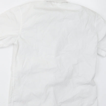 Lily & Dan Girls White   Basic Button-Up Size 9-10 Years