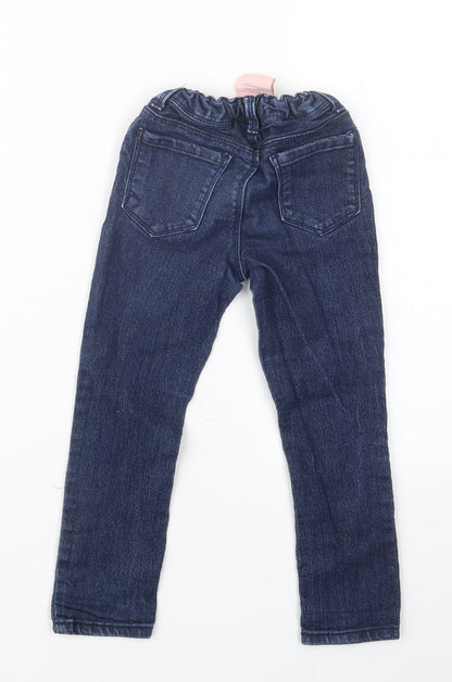 Squeeze Girls Blue  Denim Straight Jeans Size 4 Years