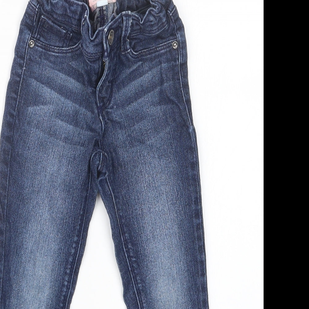 Squeeze Girls Blue  Denim Straight Jeans Size 4 Years