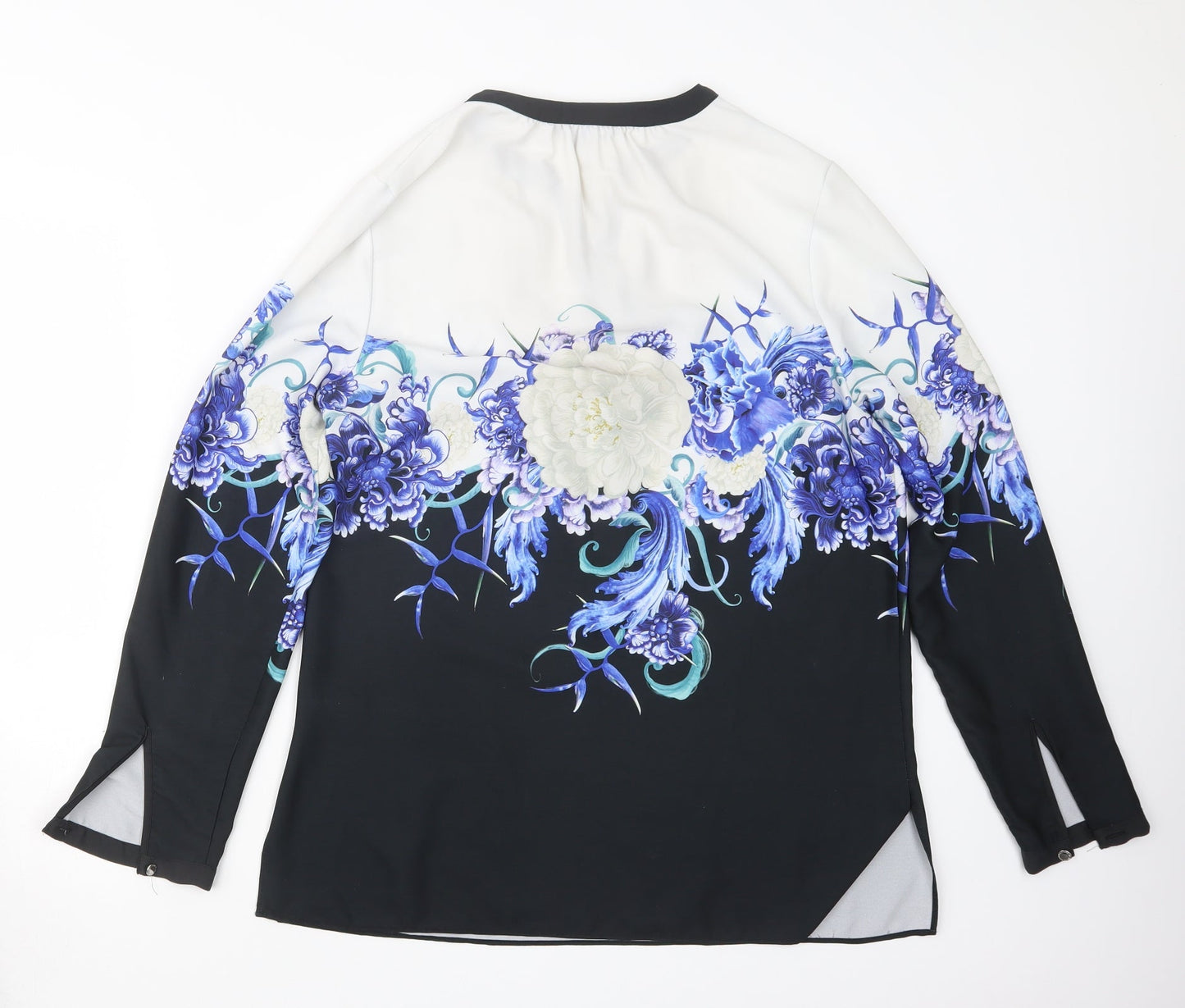 Womens UK Size 12 Star Black Basic Blouse