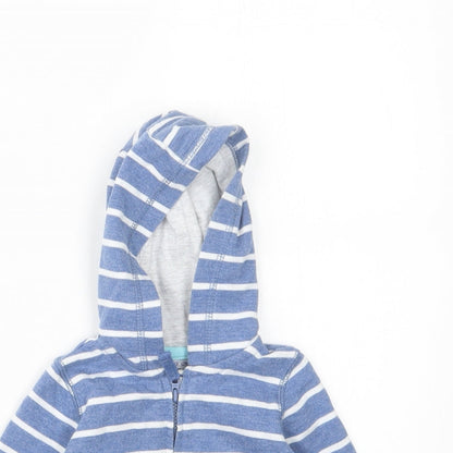 F&F Boys Blue Striped  Jacket  Size 3-6 Months