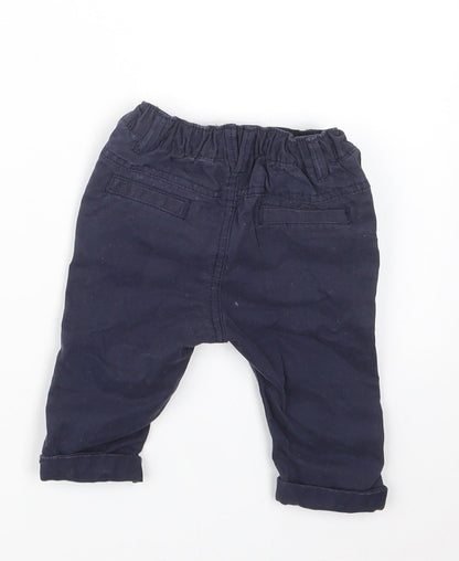 NEXT Boys Blue   Cargo Trousers Size 3-6 Months