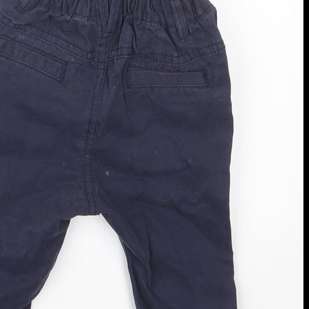 NEXT Boys Blue   Cargo Trousers Size 3-6 Months