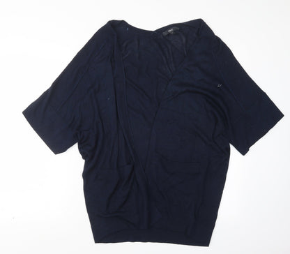 Womens UK Size S NEXT Blue Cardigan Jumper