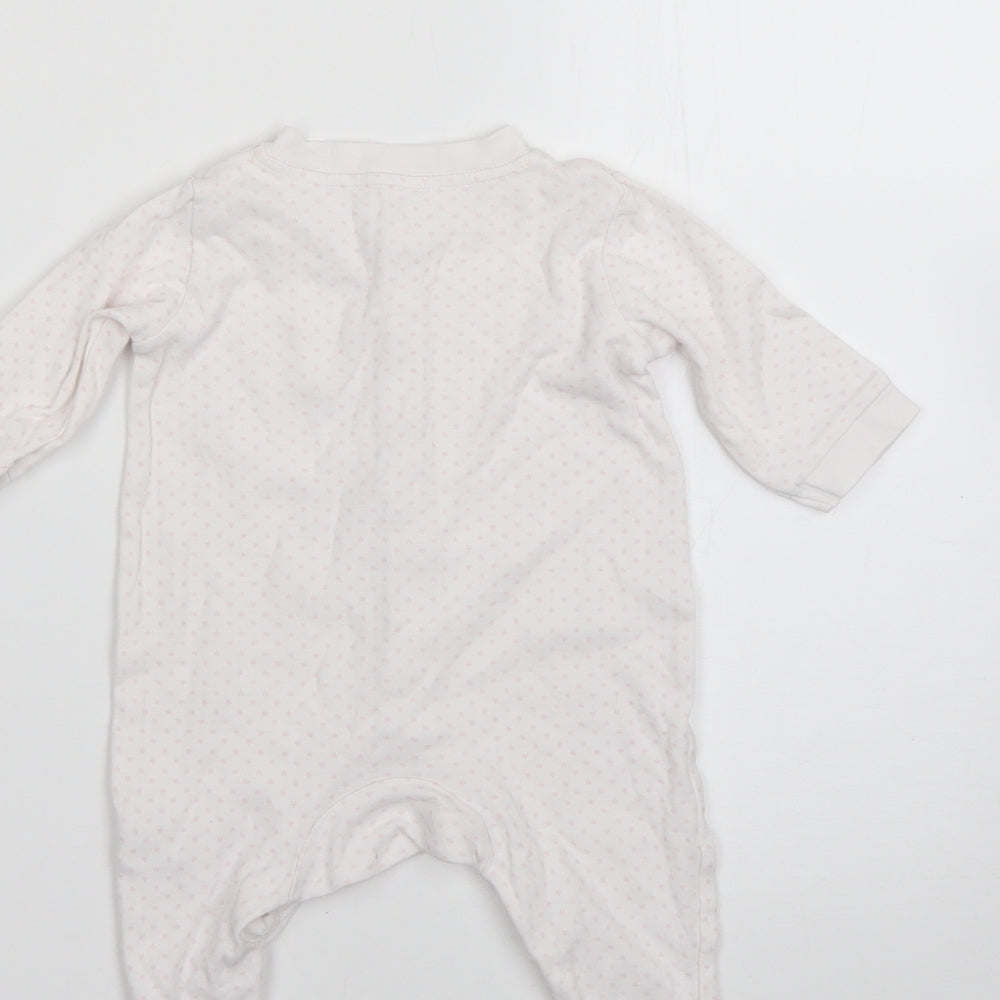 George Baby Pink Polka Dot  Babygrow One-Piece Size 0-3 Months