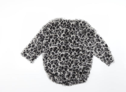 George Womens Multicoloured Animal Print  Pullover Jumper Size 16