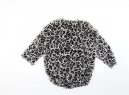 George Womens Multicoloured Animal Print  Pullover Jumper Size 16