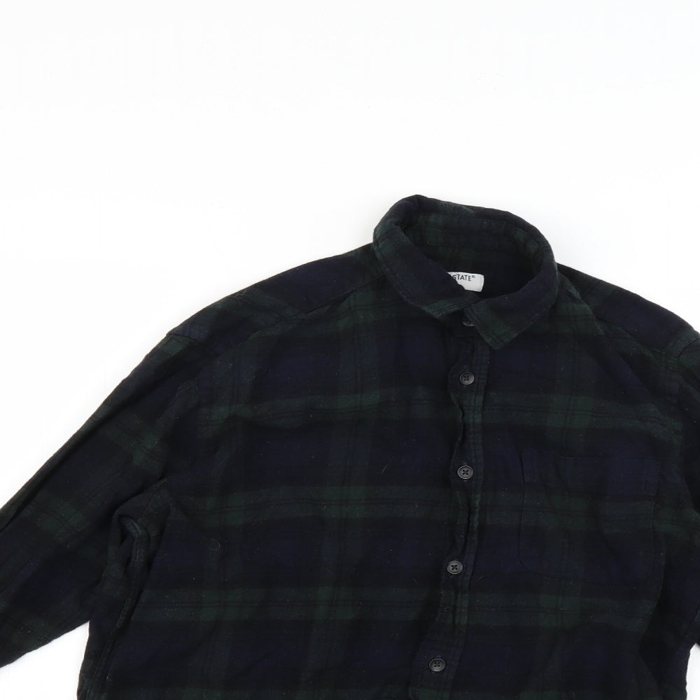 Mens UK Size S Cedar Wood State Multicoloured  Button-Up Long Sleeve Casual Shir