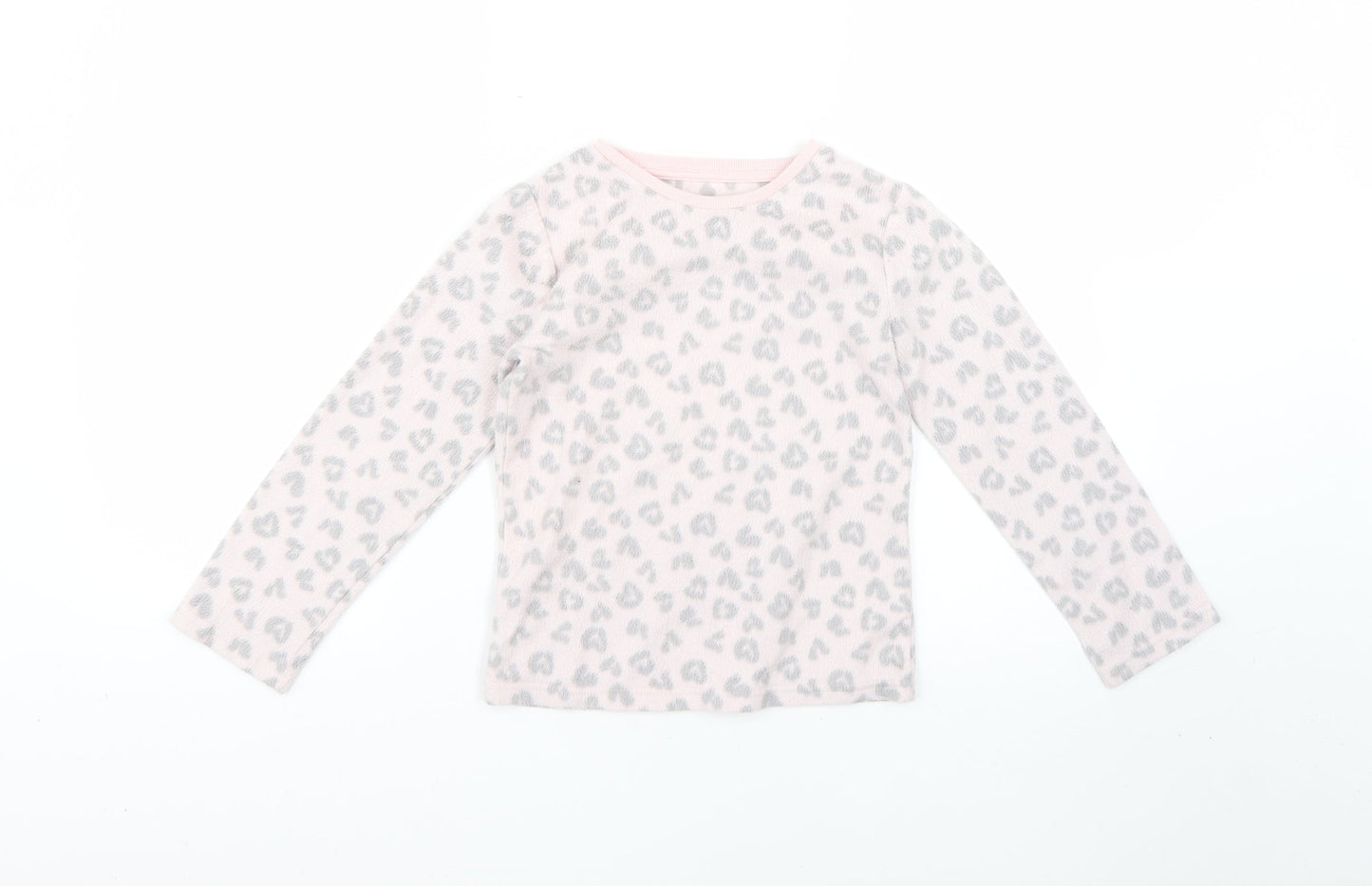 F&F Girls Multicoloured Animal Print  Top Pyjama Top Size 7-8 Years
