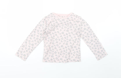 F&F Girls Multicoloured Animal Print  Top Pyjama Top Size 7-8 Years