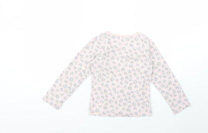 F&F Girls Multicoloured Animal Print  Top Pyjama Top Size 7-8 Years