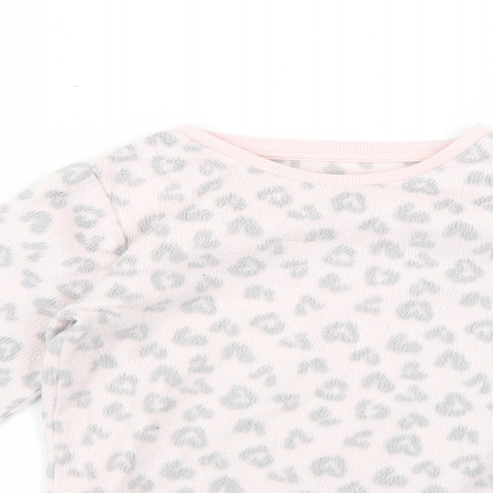 F&F Girls Multicoloured Animal Print  Top Pyjama Top Size 7-8 Years