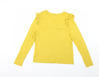 Joy Womens Yellow   Pullover Jumper Size 14