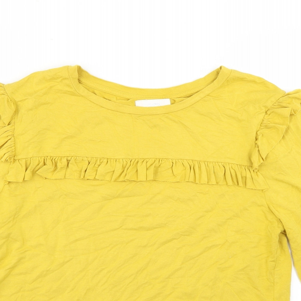 Joy Womens Yellow   Pullover Jumper Size 14