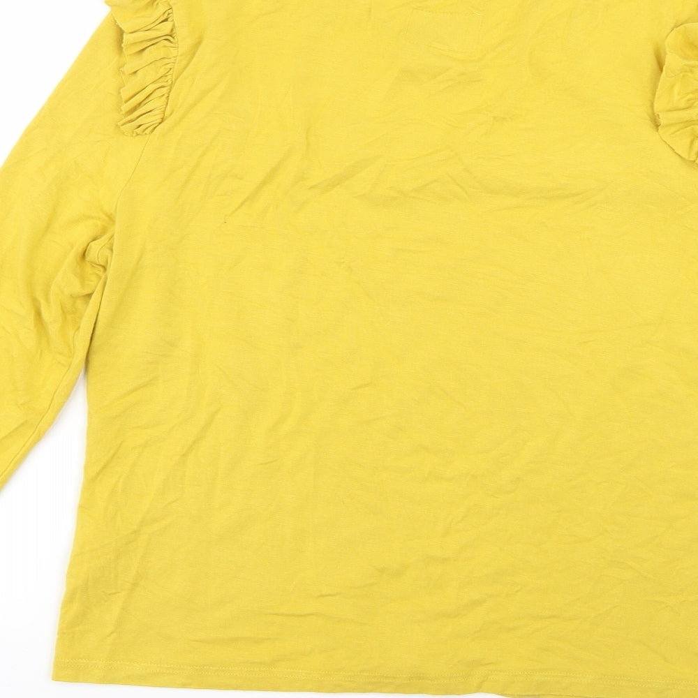 Joy Womens Yellow   Pullover Jumper Size 14
