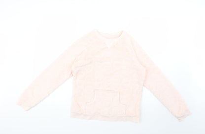 love to lounge Womens Pink Solid  Kimono Pyjama Top Size 6