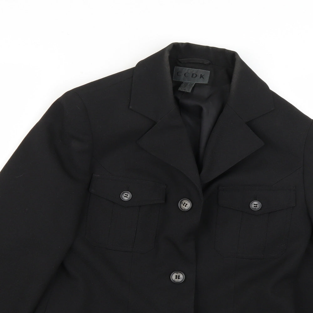 ccdk Womens Black   Jacket Blazer Size 8