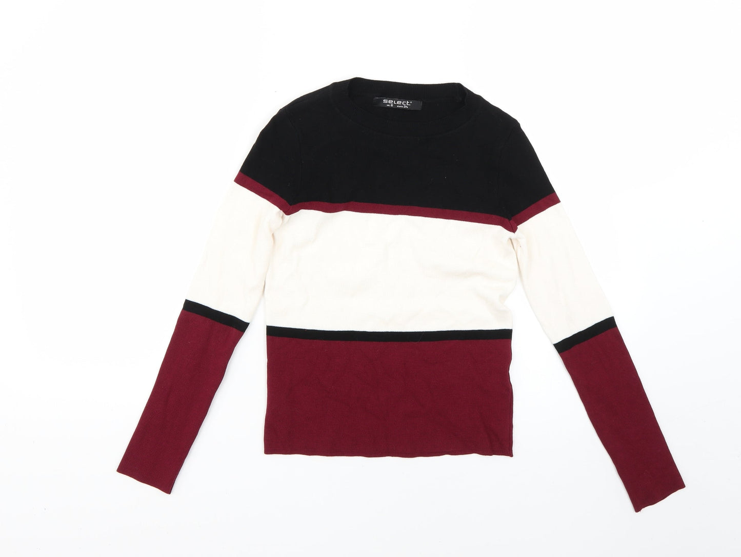 Womens UK Size 6 Select Multicoloured Pullover Jumper